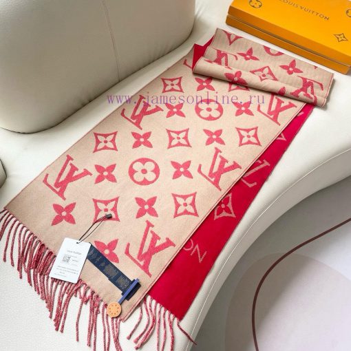 Finally shipped, this year's hottest pink and white scarf, the LV Essential scarf, focuses oknyisp5c - Image 7