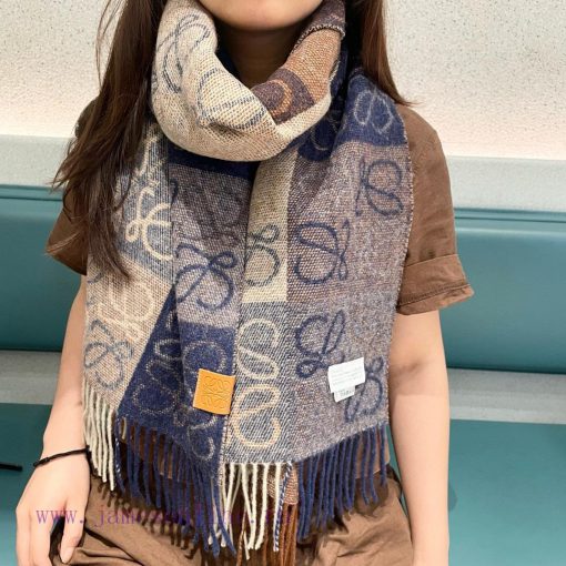Top of the line original unisex Roewe LW striped long scarf is very lucky to have received s2ksq0eyy