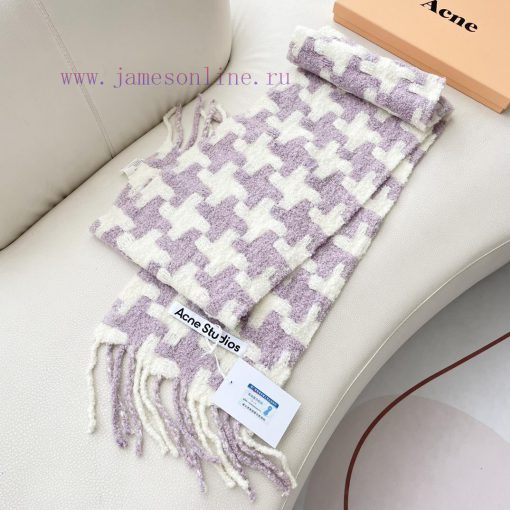 Aikni Thousand Bird Grid ScarfA niche big brand that focuses on youthful dressing. A fluffy agixsjus - Image 7
