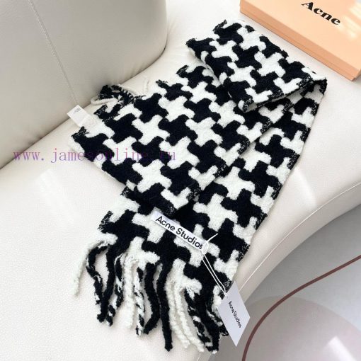 Aikni Thousand Bird Grid ScarfA niche big brand that focuses on youthful dressing. A fluffy wqycge40 - Image 7