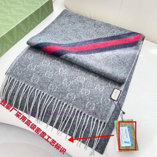 𝐆𝐮𝐜𝐜𝐢 New synchronized double-G jacquardSize38x200Cm Material: 100% Beautiful Slave Baby Casufe4gcr6 - Image 5
