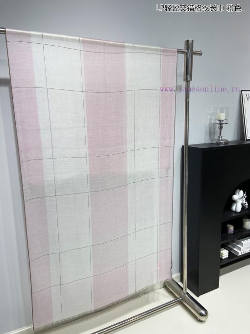 LP premium original single LP lightweight interlaced plaid long scarf ️ high cutting-edge prgxxhehoe - Image 4