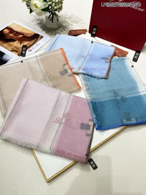 LP premium original single LP lightweight interlaced plaid long scarf ️ high cutting-edge prlrba5fph - Image 3
