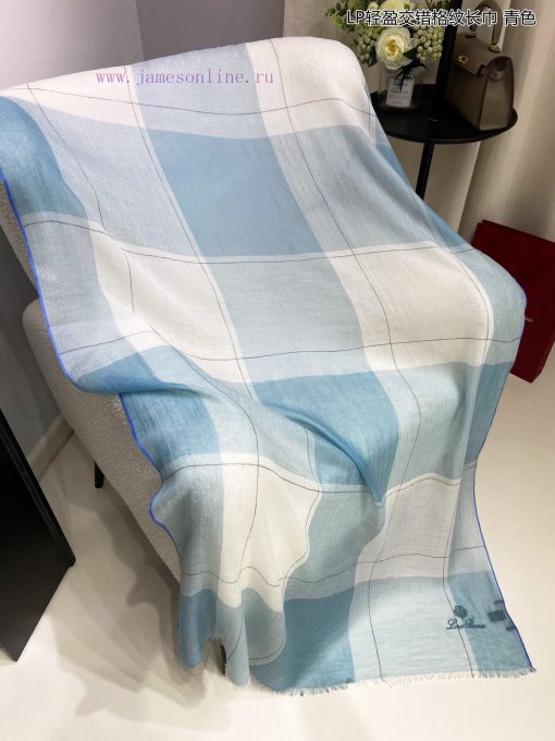 LP premium original single LP lightweight interlaced plaid long scarf ️ high cutting-edge prlrba5fph - Image 8