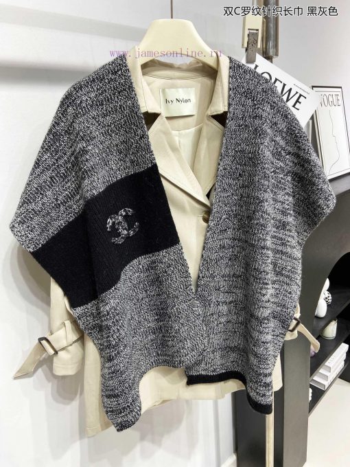 Chanel's new Chanel ribbed knitted scarf is so beautiful [tears]. It is a top-notch new prod209c8shn - Image 9