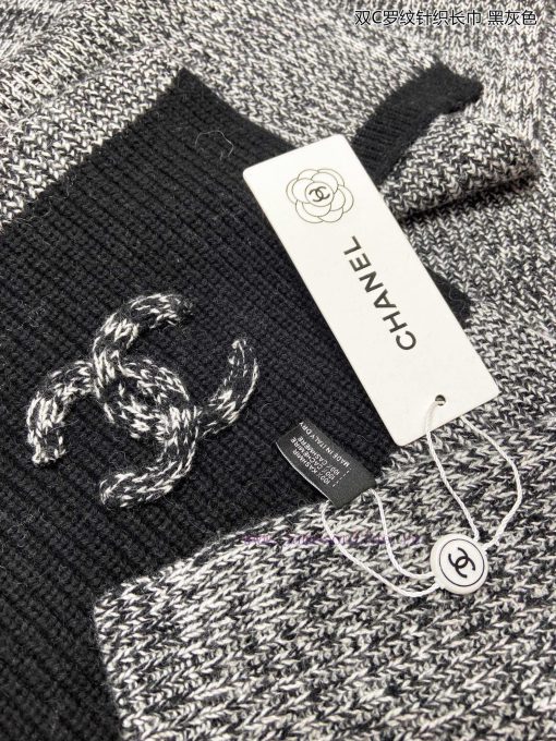 Chanel's new Chanel ribbed knitted scarf is so beautiful [tears]. It is a top-notch new prod209c8shn - Image 13