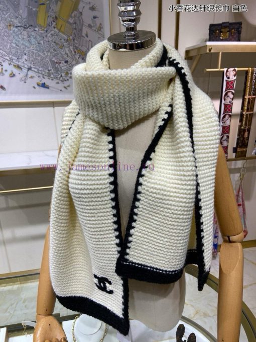 Chanel's new Chanel lace knitted scarf is so beautiful [tears]. It is a top-notch official p1n4l2s4x - Image 6