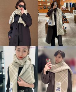 Hot and Thick High Quality Delivery Scarf Pin 🧷 The Burberry B Knight plaid cashmere long sct8937ghw