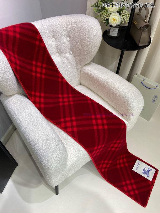 Hot and Thick High Quality Delivery Scarf Pin 🧷 The Burberry B Knight plaid cashmere long sc1js5oa1a - Image 9