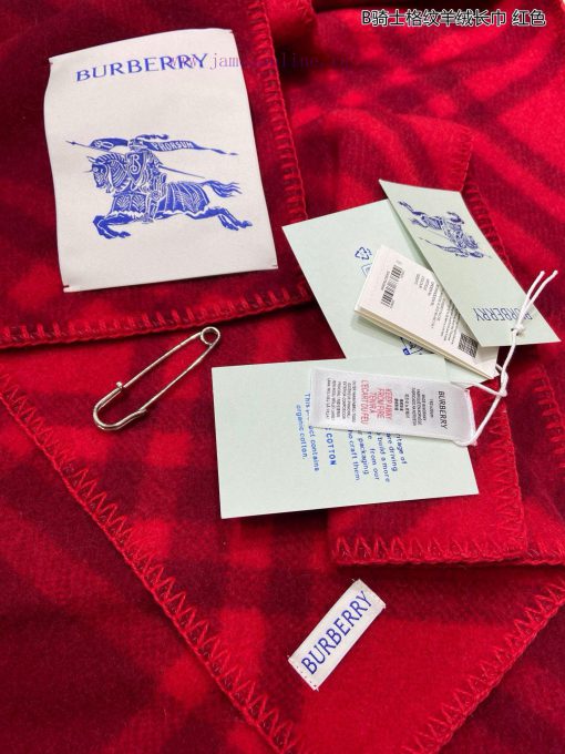 Hot and Thick High Quality Delivery Scarf Pin 🧷 The Burberry B Knight plaid cashmere long sc1js5oa1a - Image 11