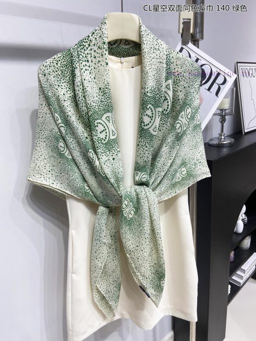 High end customized Celine CL Starry Sky Double sided Same color Square Scarf 140 is recomme6fow7oz2 - Image 8