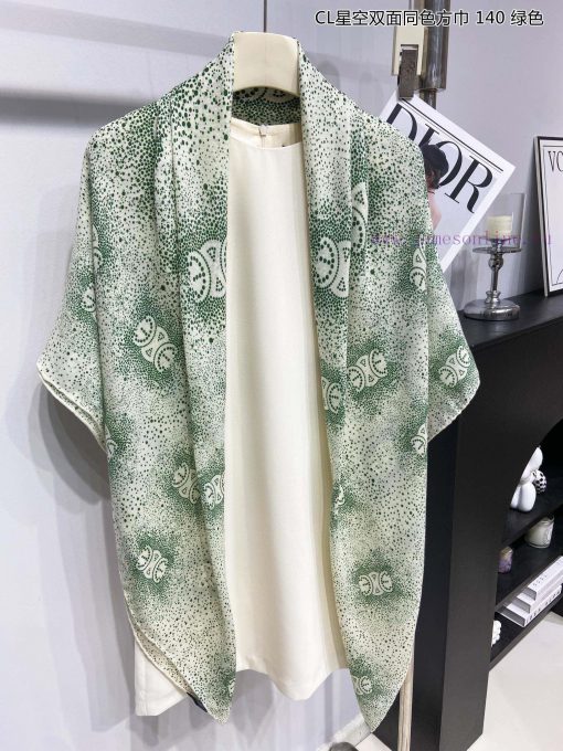 High end customized Celine CL Starry Sky Double sided Same color Square Scarf 140 is recomme6fow7oz2 - Image 10