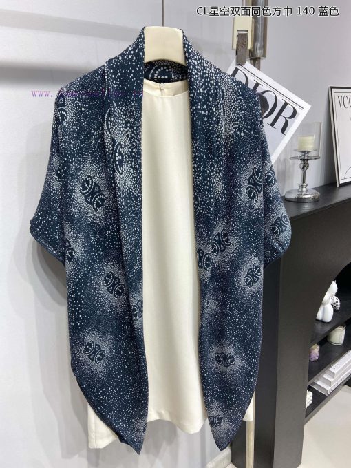 High end customized Celine CL Starry Sky Double sided Same color Square Scarf 140 is recommezij5uqgd - Image 10