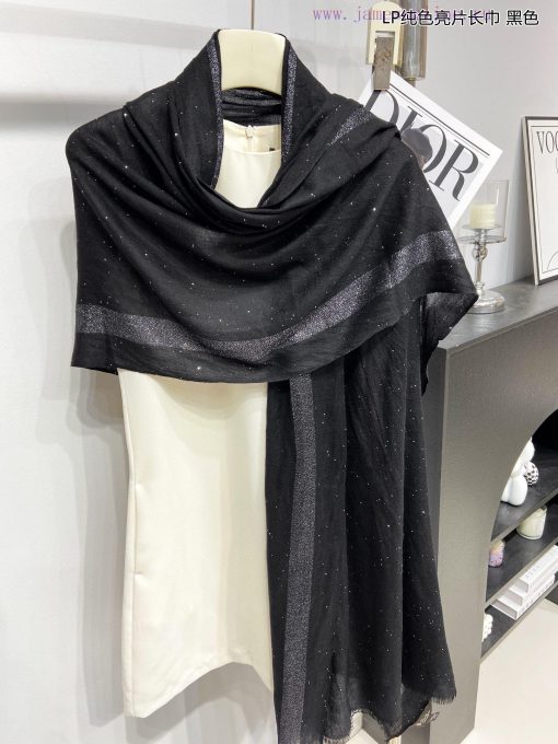 LP premium original single LP solid color sequin long scarf ️ high-end product ️ heavyweight6qxk1wqh - Image 7
