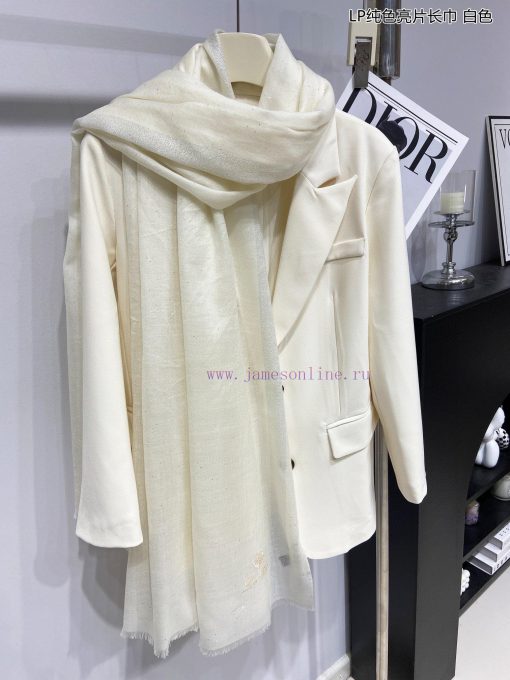LP premium original single LP solid color sequin long scarf ️ high-end product ️ heavyweight3w3ivwjo - Image 7