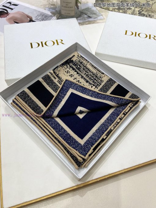 Synchronized with the latest Do, the latest flagship D Paris map double-sided cashmere 90 ca7nffqu3u - Image 5