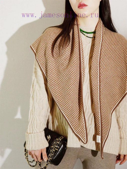 The popular Yana LP Qianniao plaid triangular scarf is luxurious in terms of size, and high-0yrgvpad - Image 4