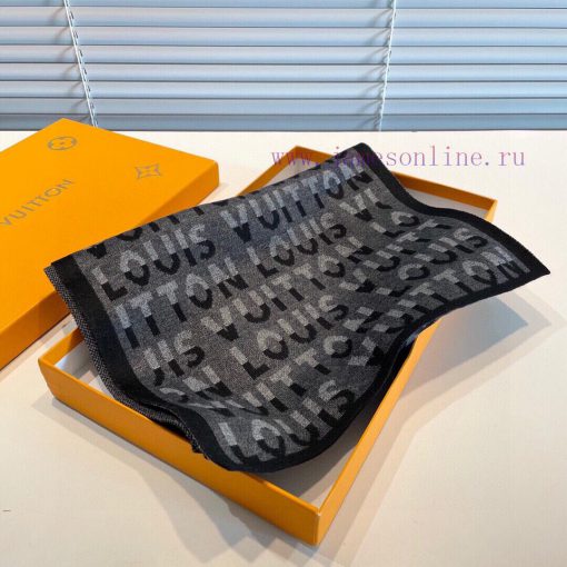 LV, a high-end cashmere knitted scarf that can be formal or casual. This weaving method is dde10ht7r - Image 3