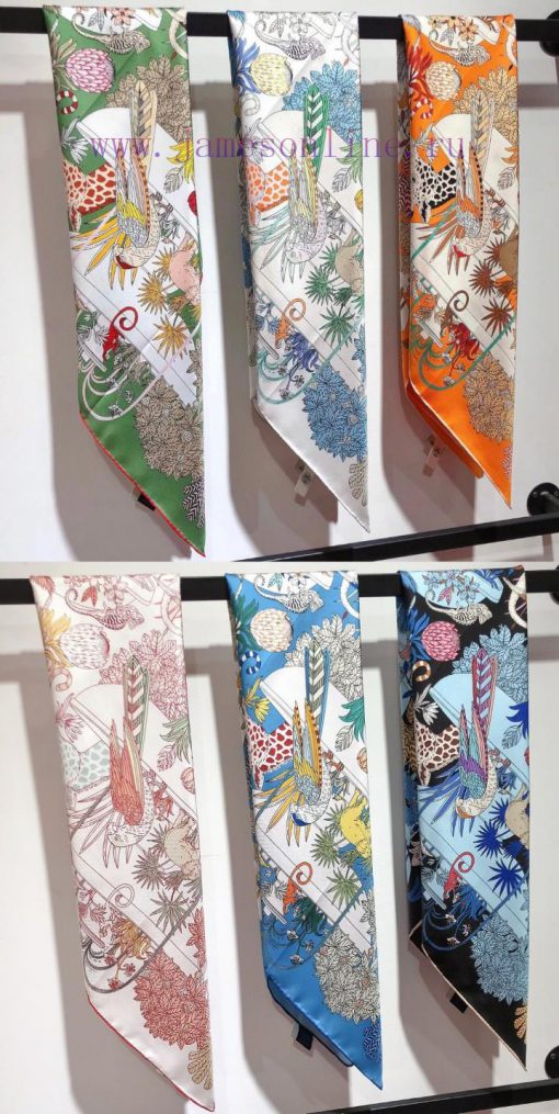 SHMS2428 original Herm è s Wonderland 90cm silk handkerchief depicts a blend of Chinese and orer20m0