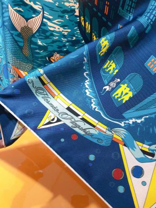 Under the observation of the SHMS2407 original Hermes flagship 90cm silk handkerchief telescg0w9zeyc - Image 5