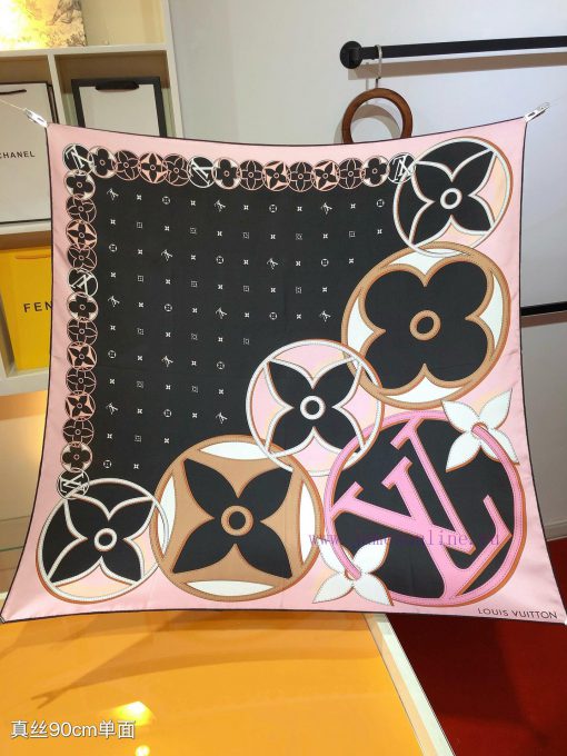 SLV2432 original single LvLV DUALITY handkerchief 90cm version, creatively blending Louis Vunowxx9rp - Image 5