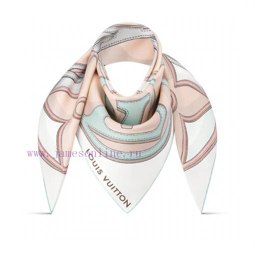SLV2432 original single LvLV DUALITY handkerchief 90cm version, creatively blending Louis Vu2svduyf3 - Image 3