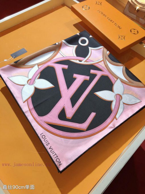 SLV2432 original single LvLV DUALITY handkerchief 90cm version, creatively blending Louis Vunowxx9rp - Image 7