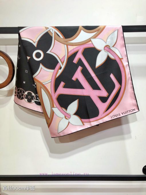 SLV2432 original single LvLV DUALITY handkerchief 90cm version, creatively blending Louis Vunowxx9rp - Image 9