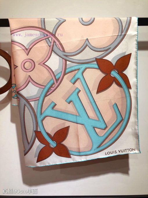 SLV2432 original single LvLV DUALITY handkerchief 90cm version, creatively blending Louis Vu2svduyf3 - Image 8