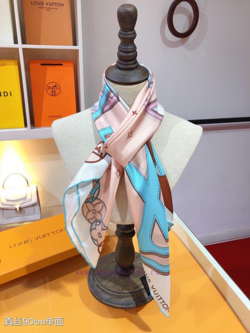 SLV2432 original single LvLV DUALITY handkerchief 90cm version, creatively blending Louis Vu2svduyf3 - Image 9