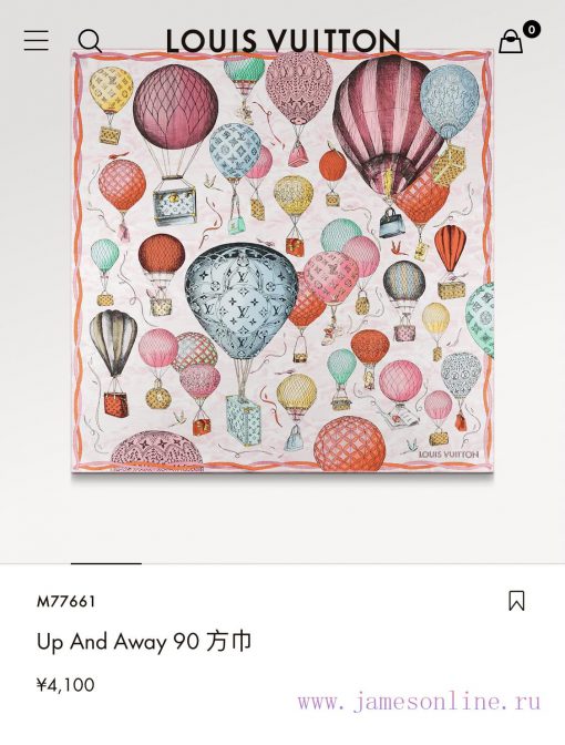 The SLV2330 original Lv hot air balloon 90cm silk square scarf has been added to the Up and ewy0b5no - Image 3