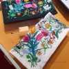 SGC2303 The original Gucci flower print twill 90cm square towel Gucci's classic flower print5eyos6ly