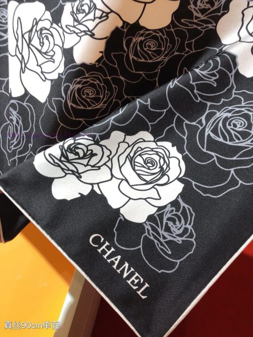 SCC2434 ️ Original Chanel 90cm silk square scarf, made of top-quality twill silk material ️ 76ci52lq - Image 4