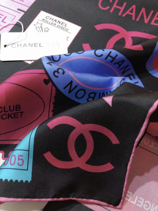 SCC2414 ️ Original Chanel 90cm silk square scarf, made of top-quality twill silk material ️ zmegx52w - Image 8