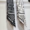 SCC2435 ️ Original Chanel 90cm silk square scarf, made of top-quality twill silk material ️ ufek0sff