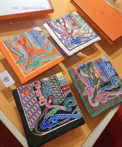 SHMS2356 Original HERMES Silk Scarf Adventure 90cm Silk Square Scarf ️ This Hermes finishingkyo8lm6q