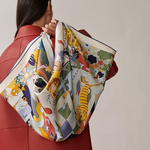 SHMS23101 Herm è s Unbelievable 90cm Silk Scarf Herm è s Silk Scarf is an infinite source ofu7ew5sjr - Image 3