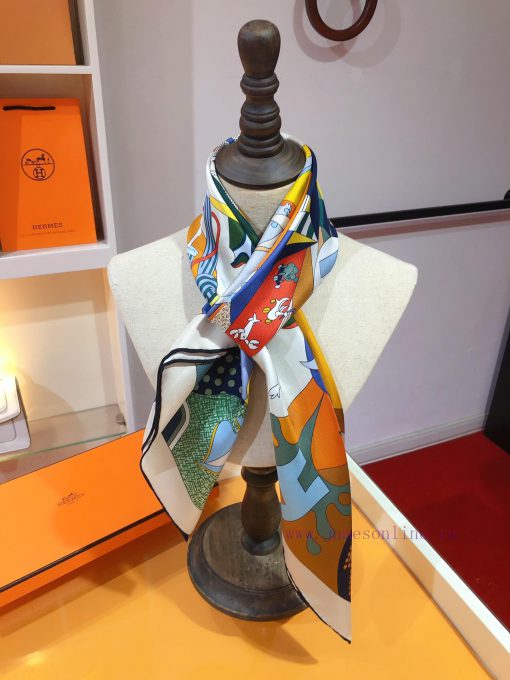 SHMS23101 Herm è s Unbelievable 90cm Silk Scarf Herm è s Silk Scarf is an infinite source ofu7ew5sjr - Image 10