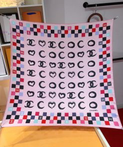 SCC2402 ️ Original Chanel 90cm silk square scarf, made of top-quality twill silk material ️ 5kv2l78h