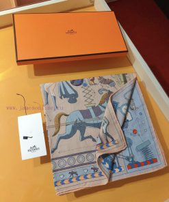 RHMS2371H Double Afternoon Tea 70cm Double sided Velvet Square Towel, a must-have Hermes acck490k66y