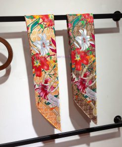 SGC2406 original Gucci Flora flower 90cm square towel 2024 early spring series, Flora flowerix7ini9s