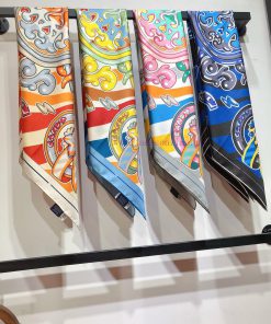 SHMS2444 Original Herm è s Candy Booklet 90cm Silk Scarf Opening Tea Break Feast Opening theckroytq1