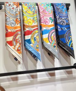 SHMS2444 Original Herm è s Candy Booklet 90cm Silk Scarf Opening Tea Break Feast Opening the070p7rfy