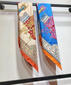 SLV2443 original LVLOCKS90cm silk square scarf, with a lock buckle and key pattern, expresseaovh6xwh