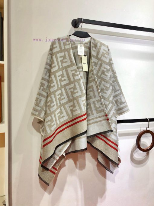 RFD2410 Fendi Heavy duty FF Letter Element Wool Cloak, the new color F's flagship cloak, is 2g2u83js - Image 4