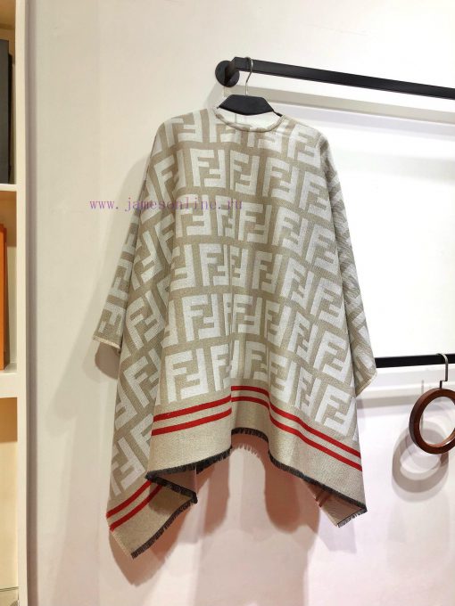 RFD2410 Fendi Heavy duty FF Letter Element Wool Cloak, the new color F's flagship cloak, is 2g2u83js - Image 5