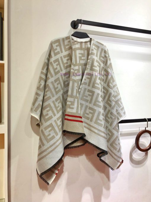RFD2410 Fendi Heavy duty FF Letter Element Wool Cloak, the new color F's flagship cloak, is 2g2u83js - Image 6