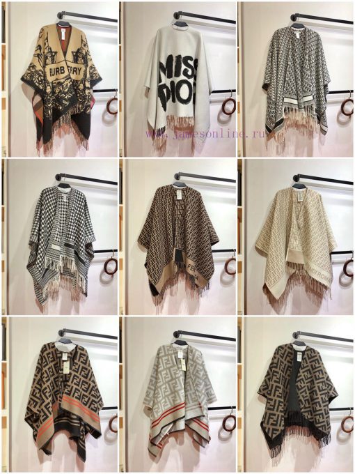RFD2410 Fendi Heavy duty FF Letter Element Wool Cloak, the new color F's flagship cloak, is ua9tyjnd - Image 2