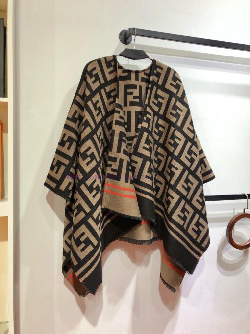 RFD2410 Fendi Heavy duty FF Letter Element Wool Cloak, the new color F's flagship cloak, is ua9tyjnd - Image 6