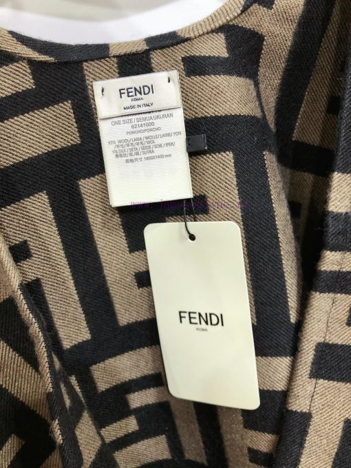 RFD2410 Fendi Heavy duty FF Letter Element Wool Cloak, the new color F's flagship cloak, is ua9tyjnd - Image 8